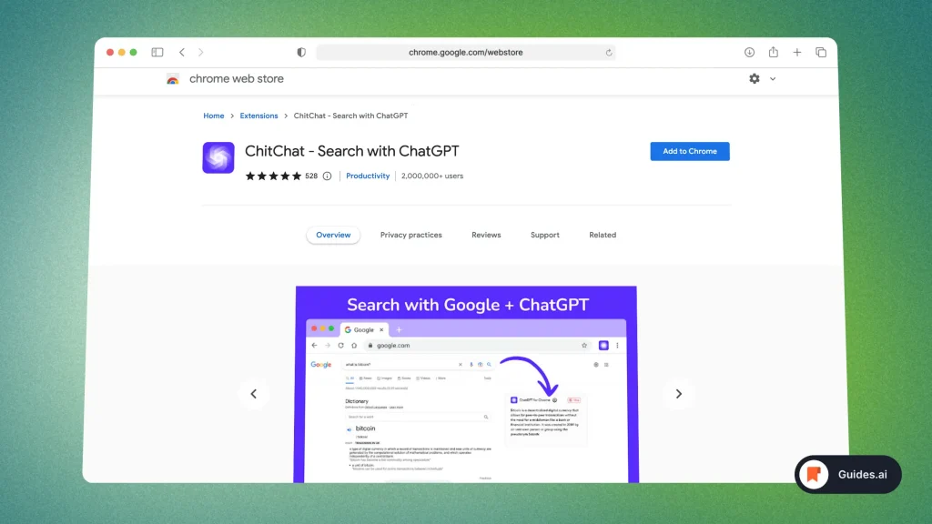 ChitChat - ChatGPT Extension For Chrome