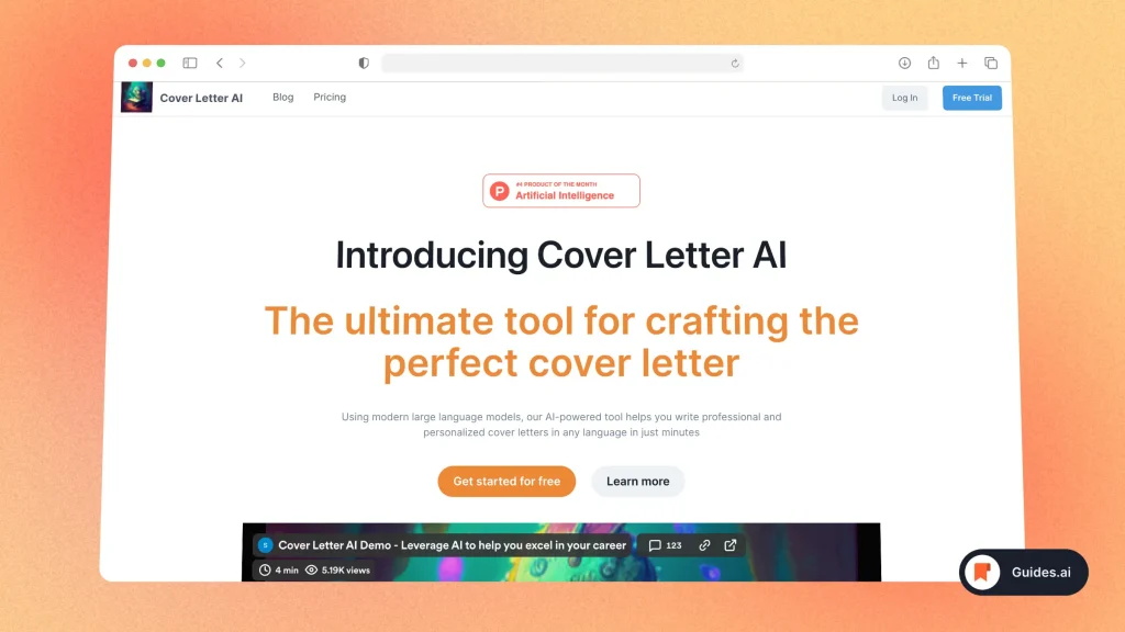 Cover Letter AI - Generator