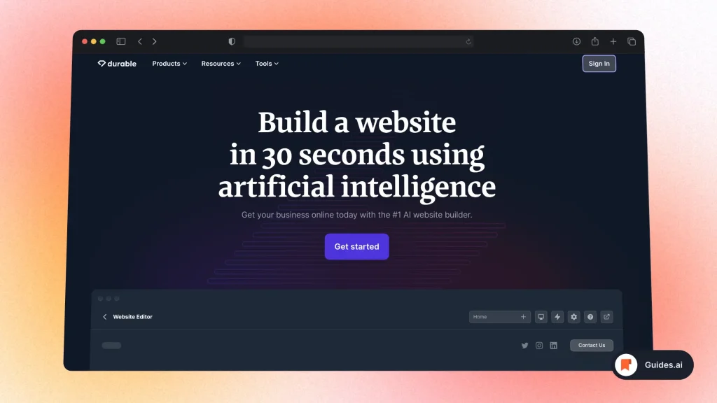 Durable - Best AI Website Builders