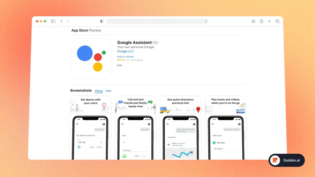 Google Assistant - AI For iPhone