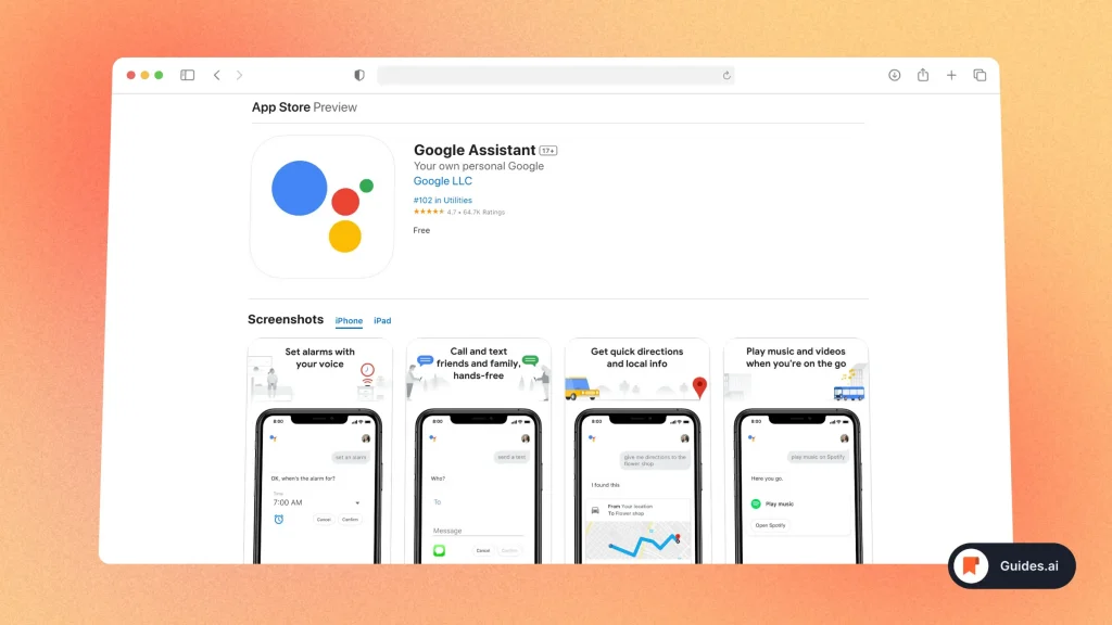 Google Assistant on the App Store