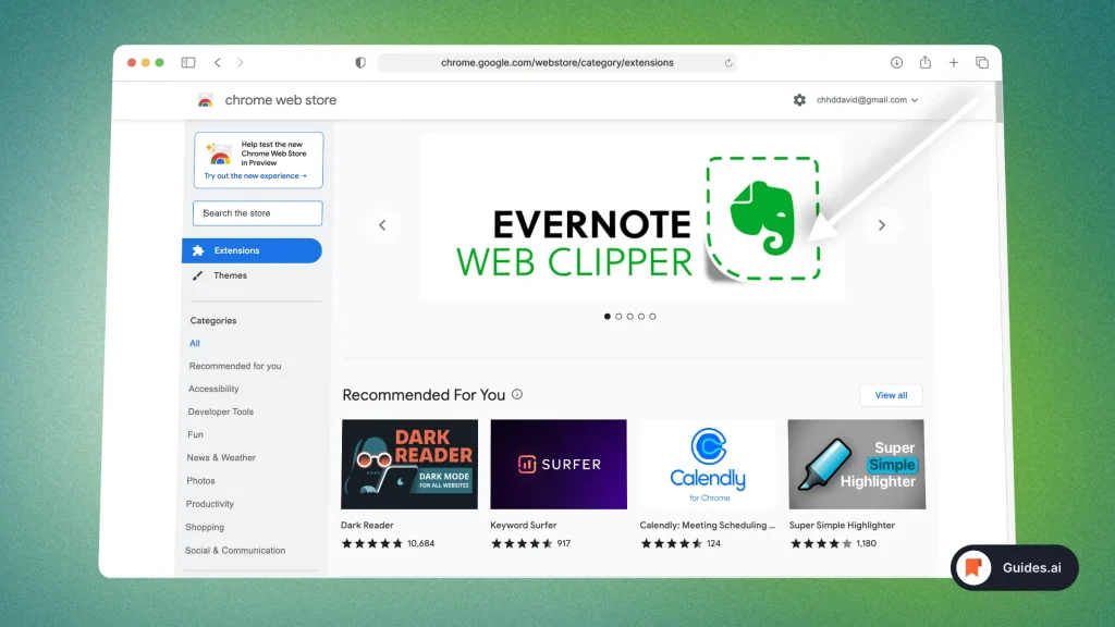 Google Chrome - Extension Web Store