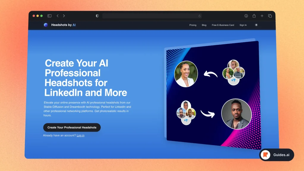 Homepage - Headshots by AI
