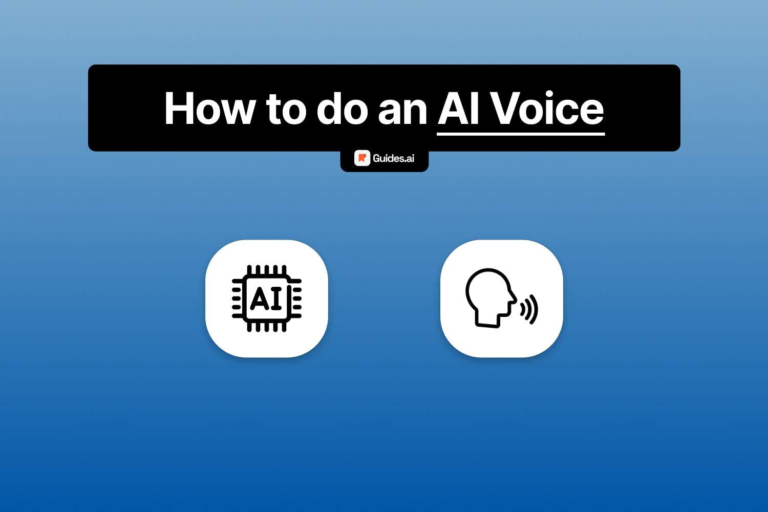 How to do AI voice