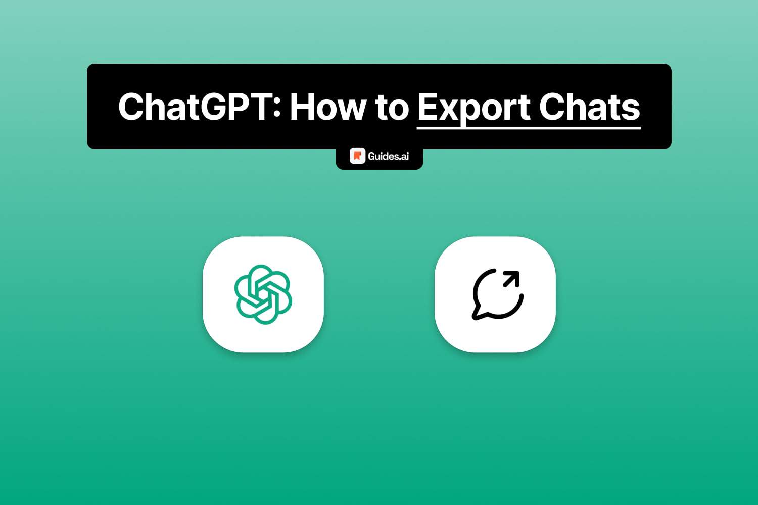 How to export conversations in ChatGPT
