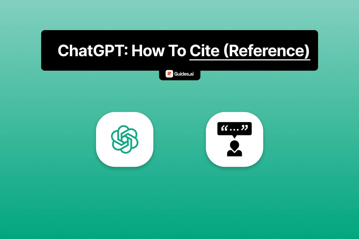 How to cite ChatGPT