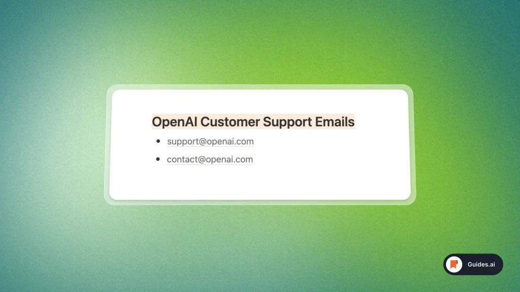 OpenAI customer support emails