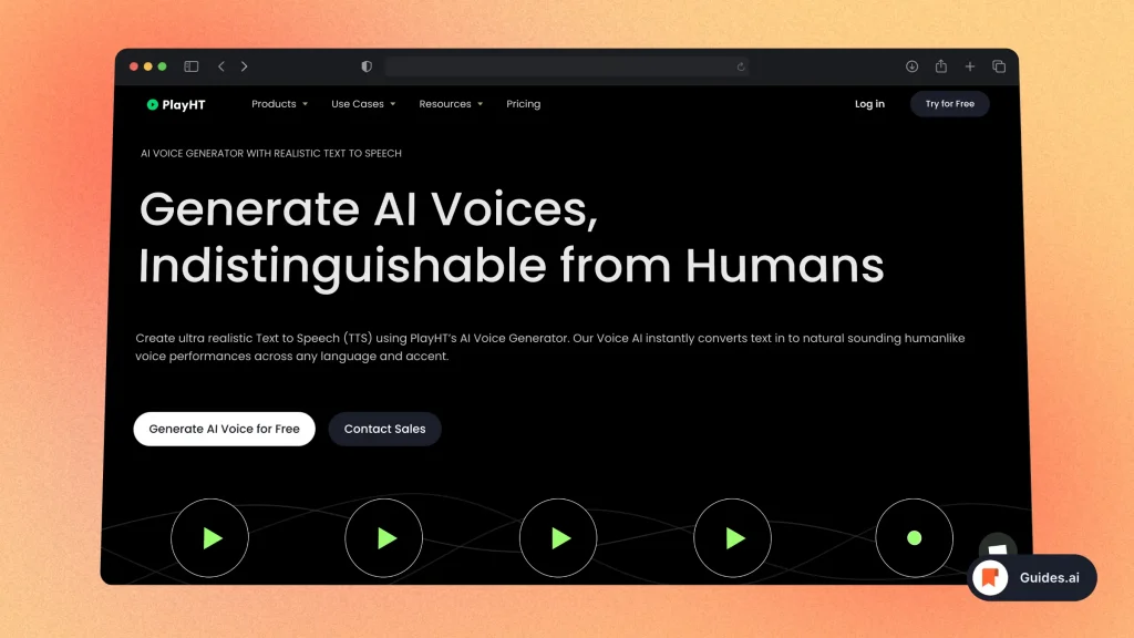 PlayHT - AI Voice Generation App