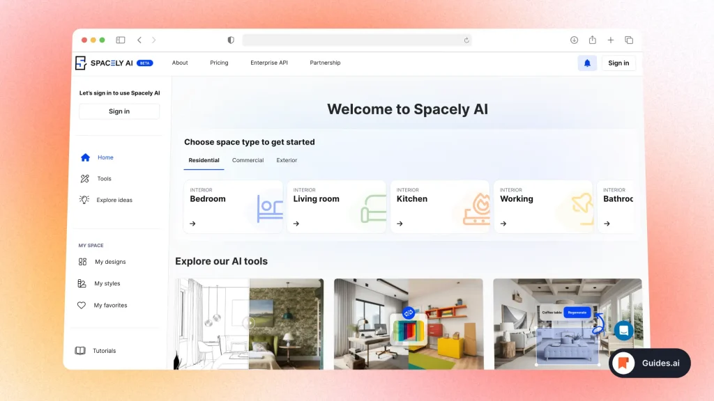 Spacely.AI - Room Design Tool