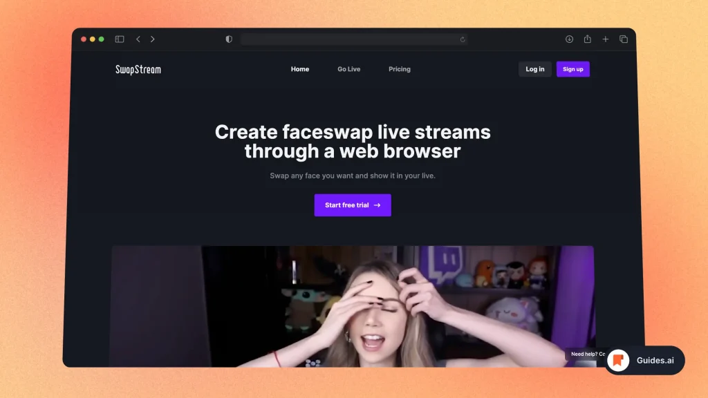 SwapStream - AI Face Replacing