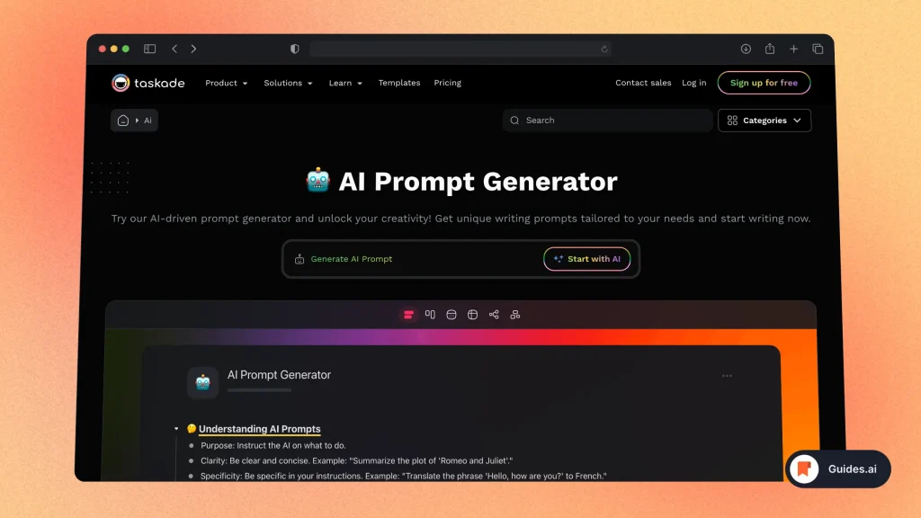 AI Prompt Generator Tool