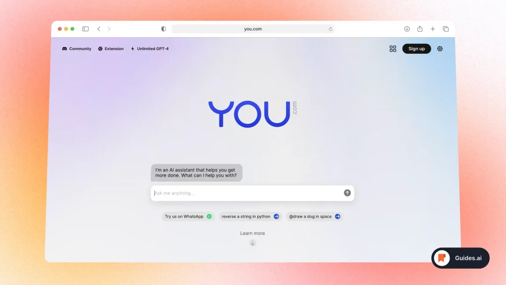 You.com - The AI Search Engine