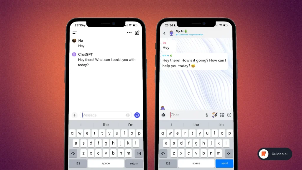 ChatGPT vs Snapchat AI - Conversations