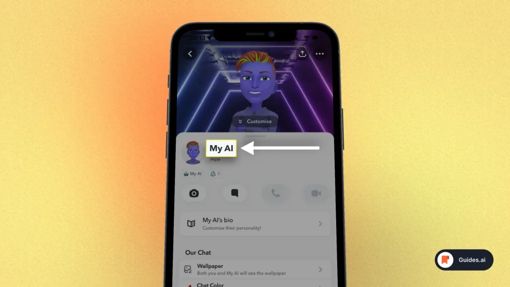 How to change Snapchat AI name