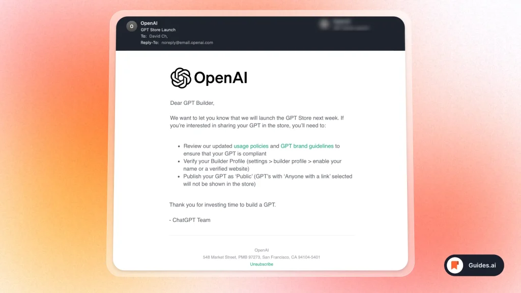 OpenAI Launches GPT Store Next Week